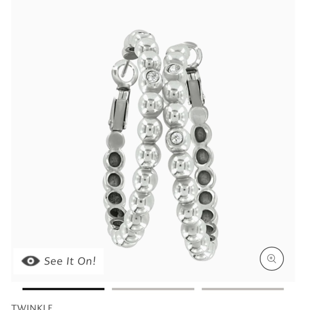 Brighton Granulation Large Hoop Earrings